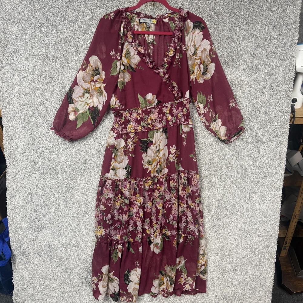 Figueroa & Flower Dress M Floral Boho Romantic Cottagecore Feminine Prairie